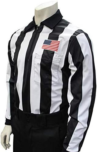 Smitty | USA129 | 2 1/4 פסים | מזג אוויר קר עמיד במים עמידה בכדורגל 3 שכבות חולצה שרוול ארוך | דגל ארהב מיוצר בארהב